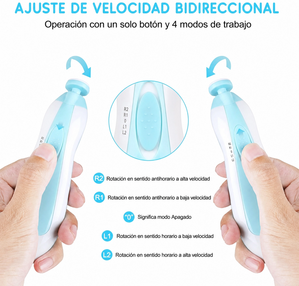 🍼 BebiGlow™ — Lima Eléctrica LED para Bebé