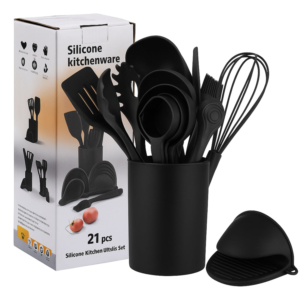 SilkChef™ — Set Antiadherente de Cocina 21 Piezas